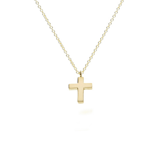 EC One Small Gold Cross Necklace