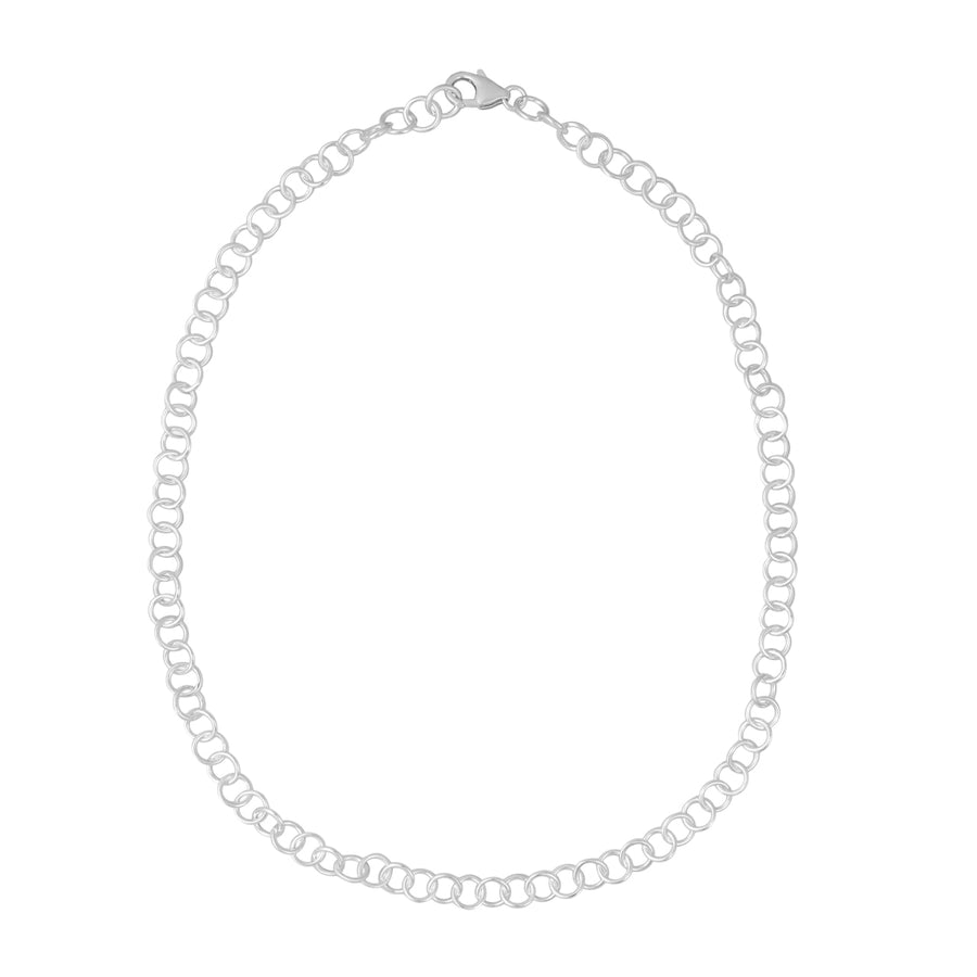 Curve Circle Chain Necklace Silver by Everyday at EC One London