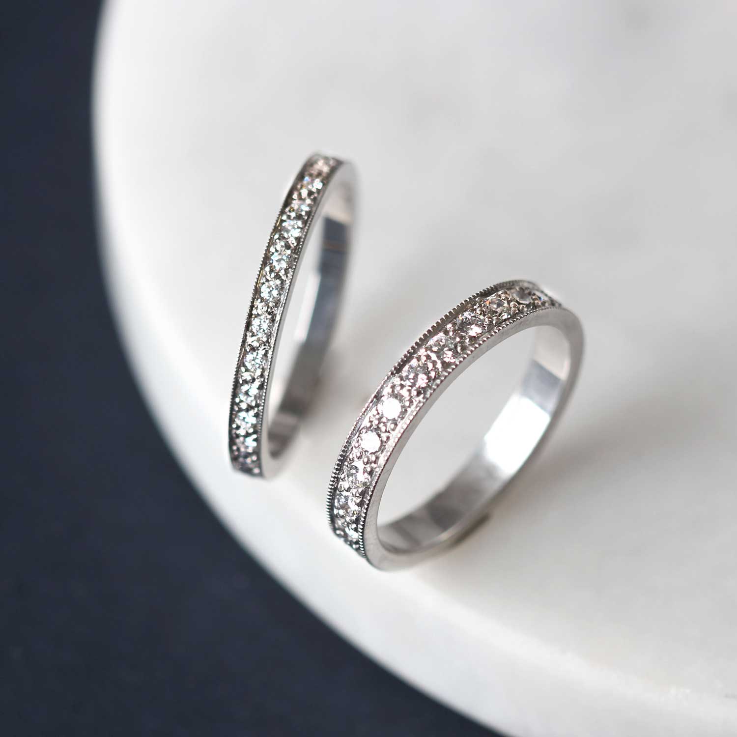EC One Slim "Emma" Diamond recycled White Gold Eternity Ring