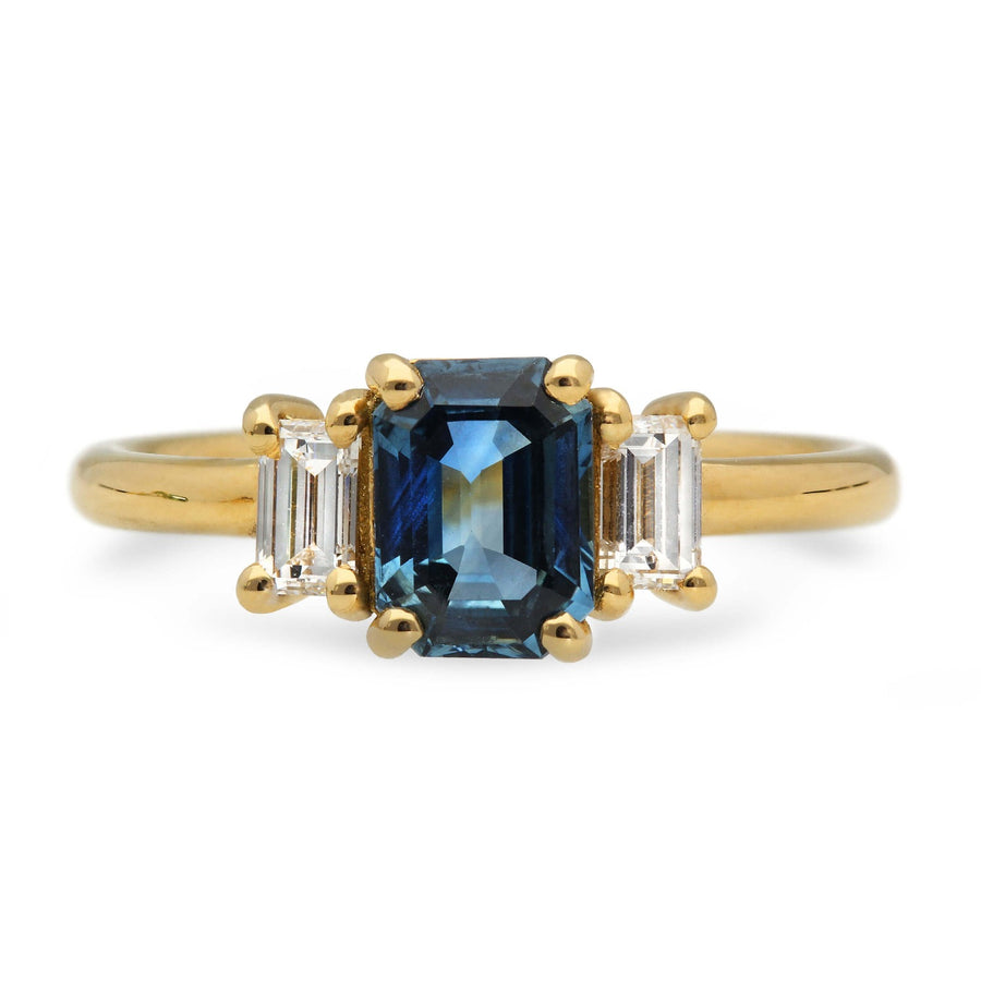 EC One GRACIE Sapphire & Diamond Trilogy Engagement Ring