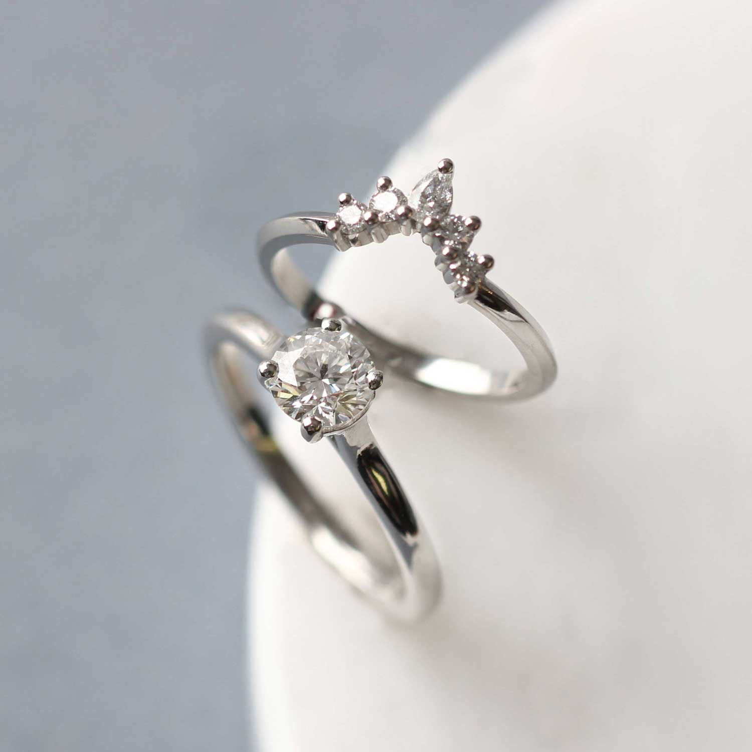EC One ethical 0.70ct Diamond "Nancy" Solitaire in recycled Platinum made in our B Corp certified London workshop