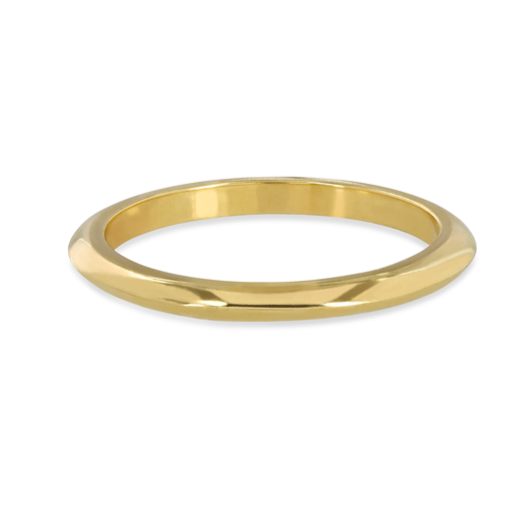 EC One recycled Gold Knife Edge Wedding Ring band