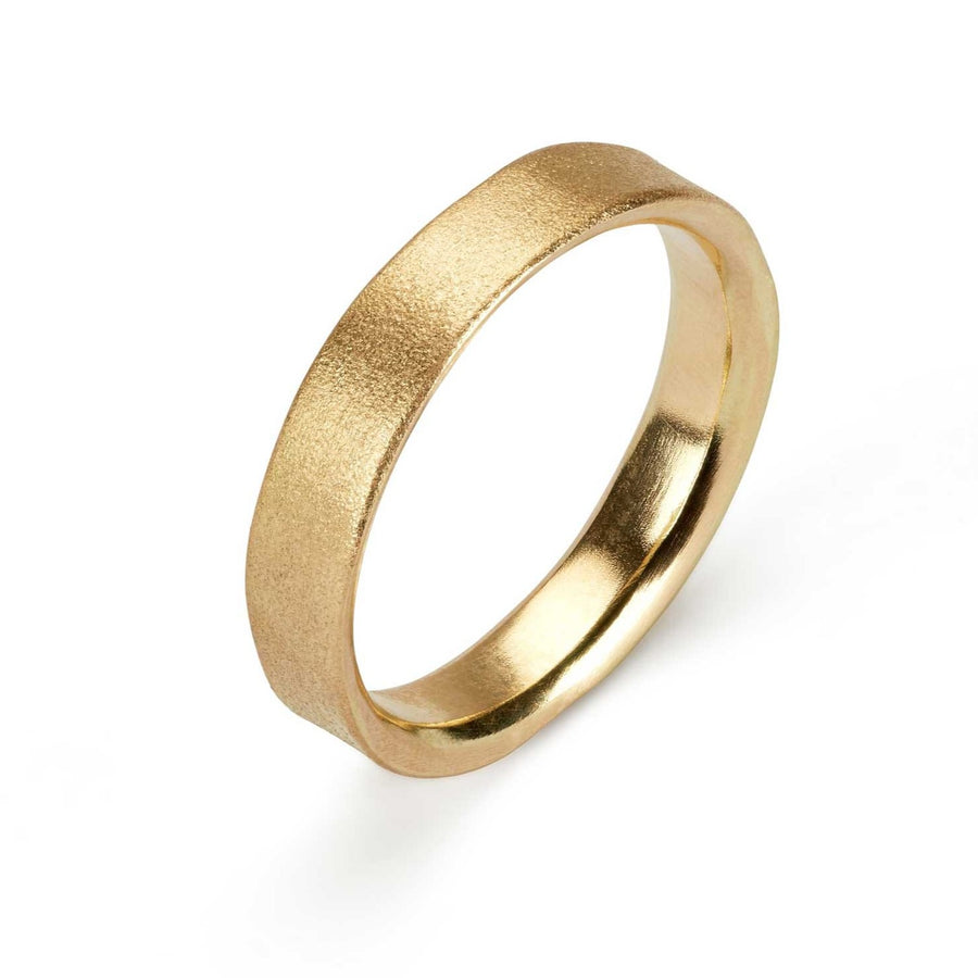 Hannah Bedford 4mm Wave Ring Yellow Gold at EC One London