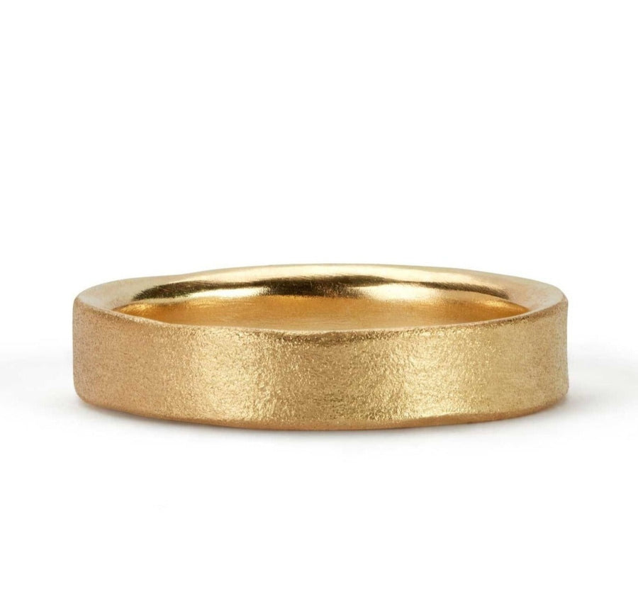 Hannah Bedford 4mm Wave Ring Yellow Gold at EC One London