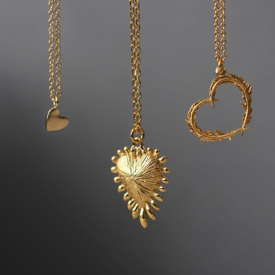 EC One Mini recycled Gold Heart Necklace
