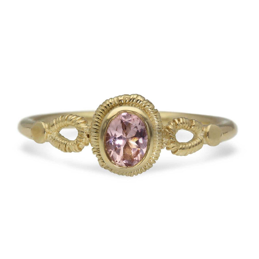 Helene Turbe Odette Morganite ring in recycled 9ct gold at EC One London