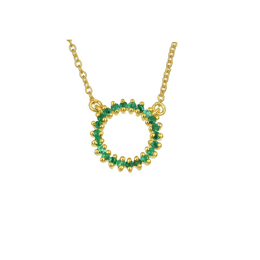 Pomegranate HALO Emerald Necklace at EC One London