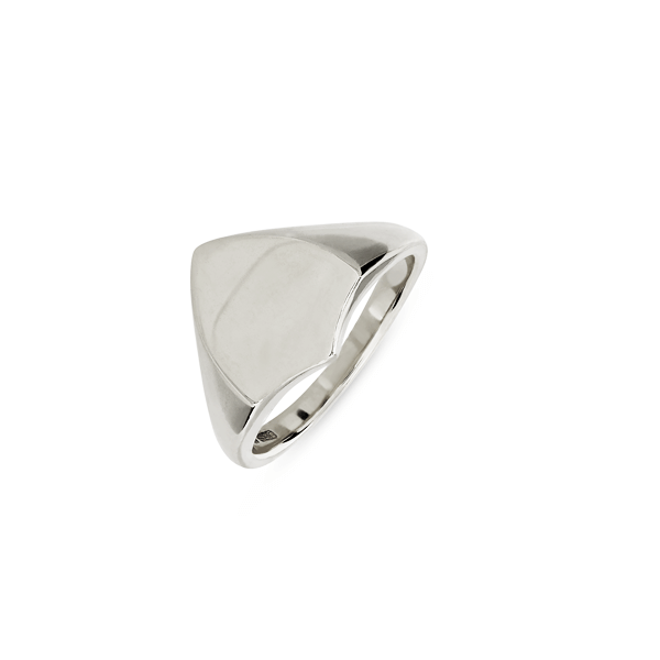 Shield Silver Signet Ring