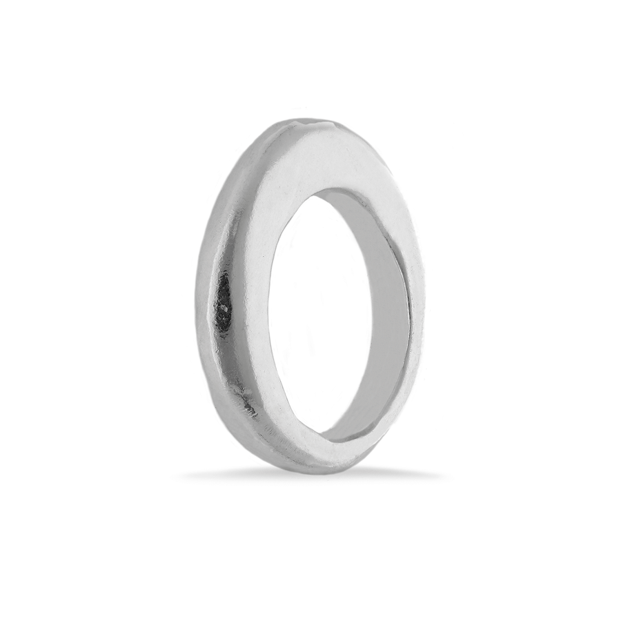 EC One Ella Stern Narrow Organic recycled Silver Ring