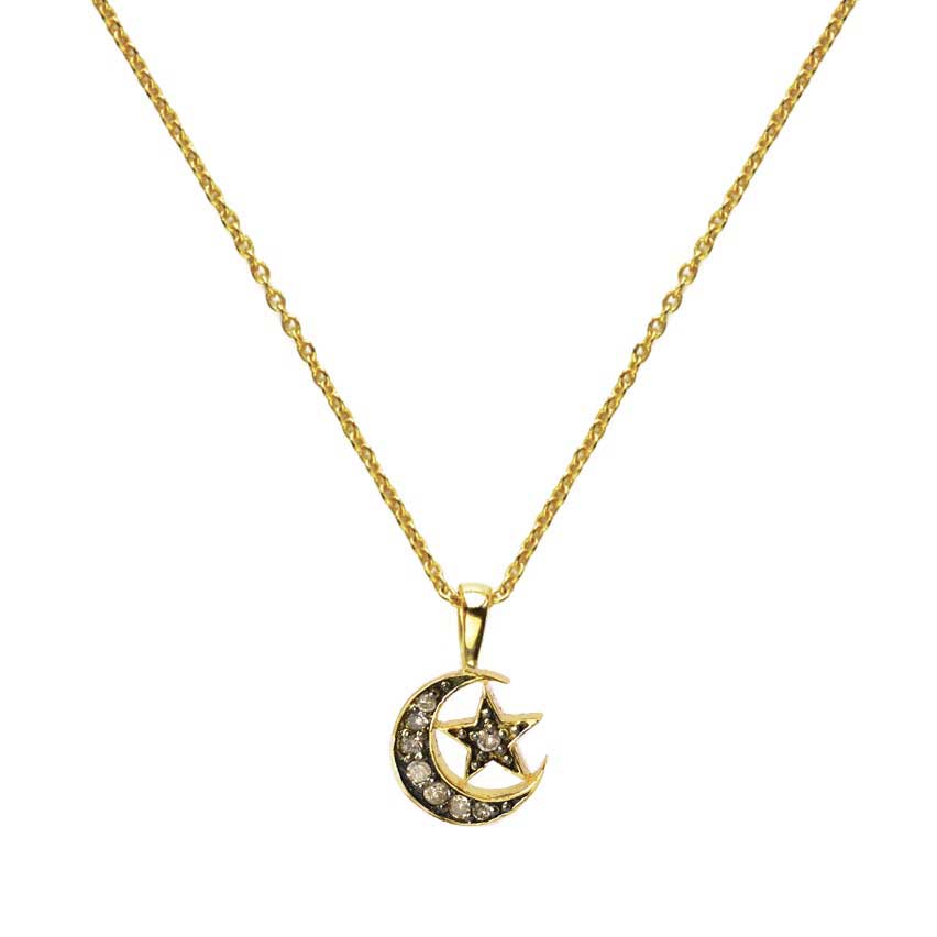 Sweet Marie moon and star necklace at EC One London