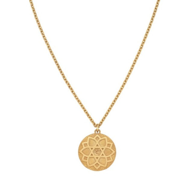 Zoe and morgan Chakra Love Gold Plated Necklace at EC One London