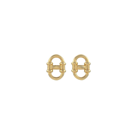 Zoe and Morgan Sky  gold plated Studs at EC One London