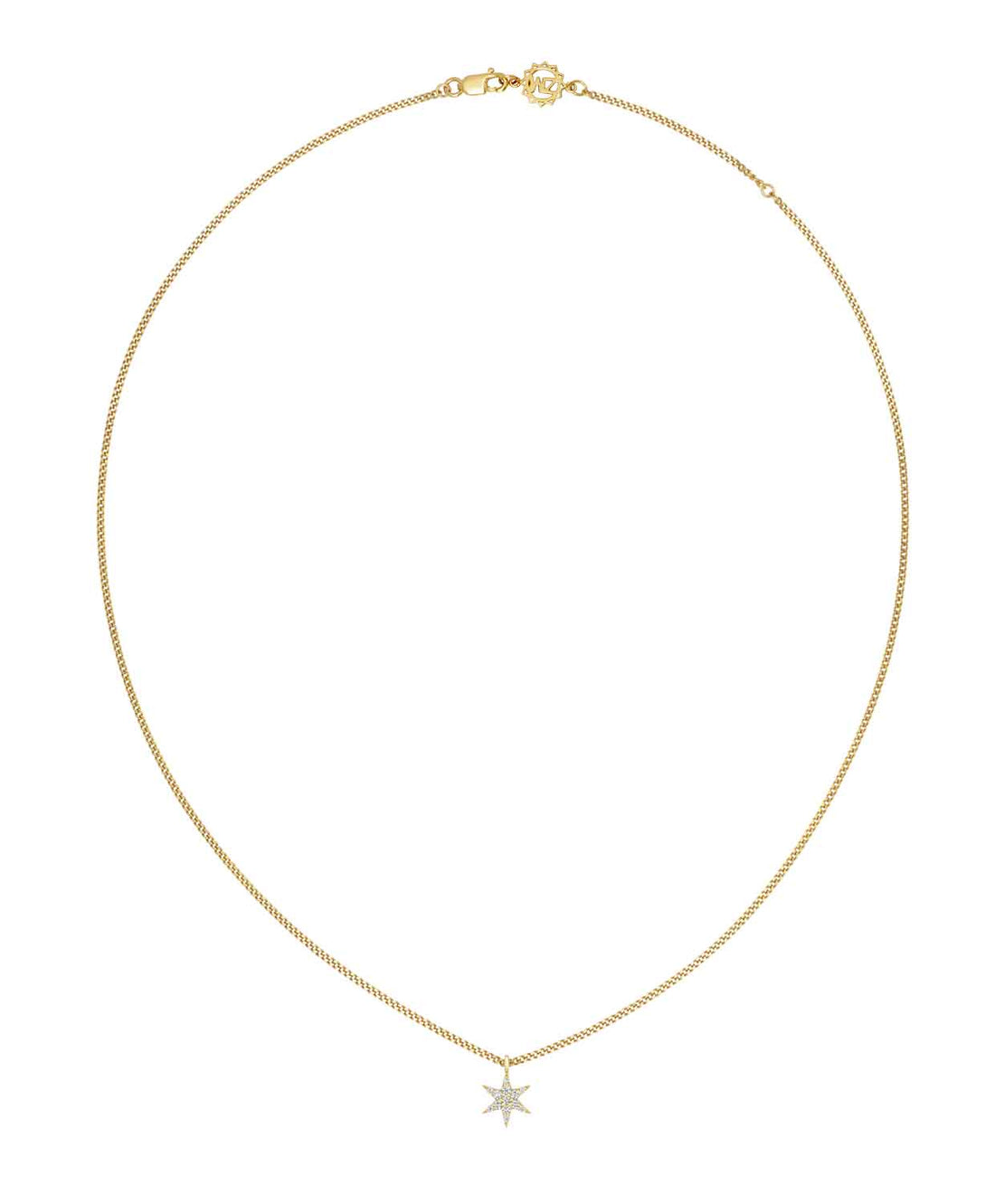 EC One Zoe & Morgan Mini Anahata Star Yellow Gold Diamond Necklace