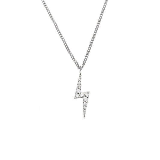 Zoe & Morgan Zap White Gold Diamond Necklace at EC One London
